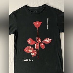 Hot Topic Black and Red Depeche Mode Tee